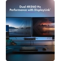 ICY BOX IB-DK2255AC Проводная USB 3.2 Gen 2 (3.1 Gen 2) Type-C Черный