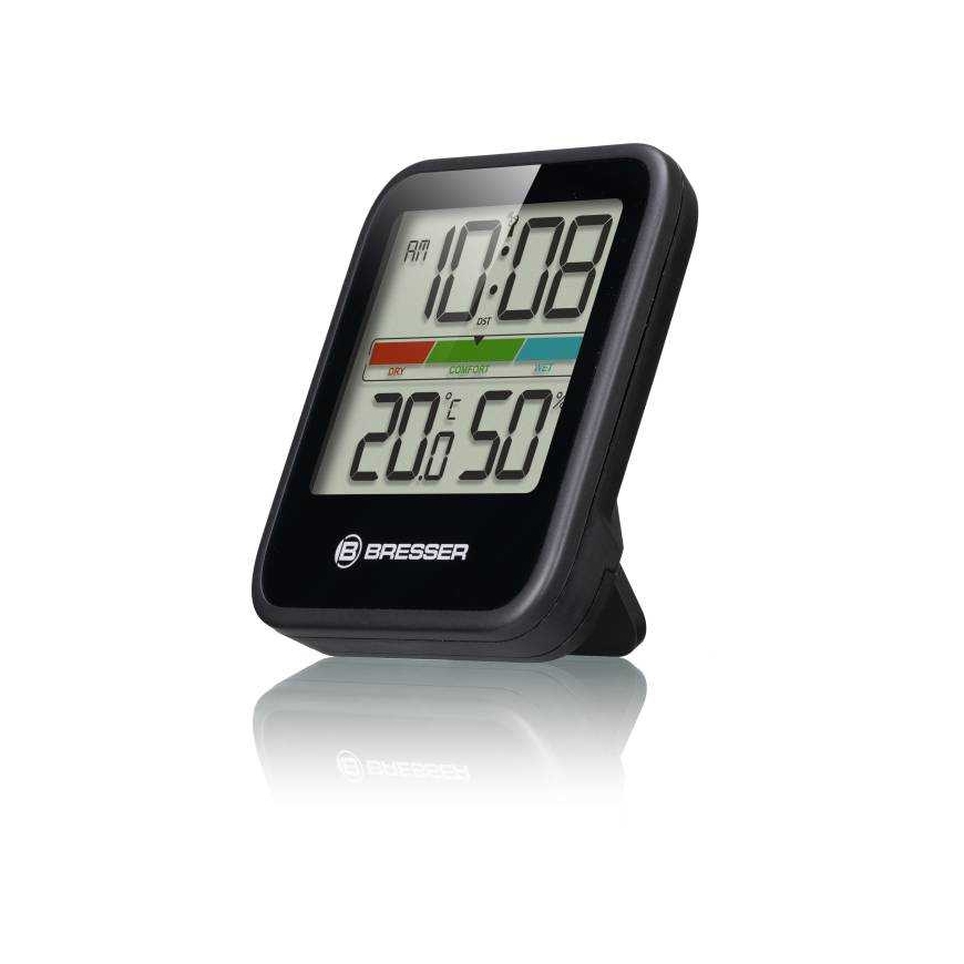 BRESSER klimata monitora termometrs/higrometrs DCF trīs daļu komplekts melns – 3