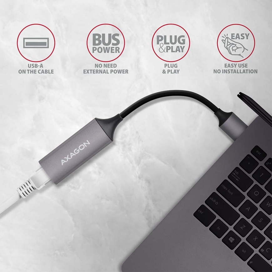 Axagon ADE-TR verkkokortti Ethernet 1000 Mbit/s – 3