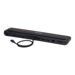 CLUB3D CSV-2541 dokstacija Dok-ligzda USB 3.2 Gen 1 (3.1 Gen 1) Type-C Melns