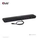 CLUB3D CSV-2541 dokstacija Dok-ligzda USB 3.2 Gen 1 (3.1 Gen 1) Type-C Melns