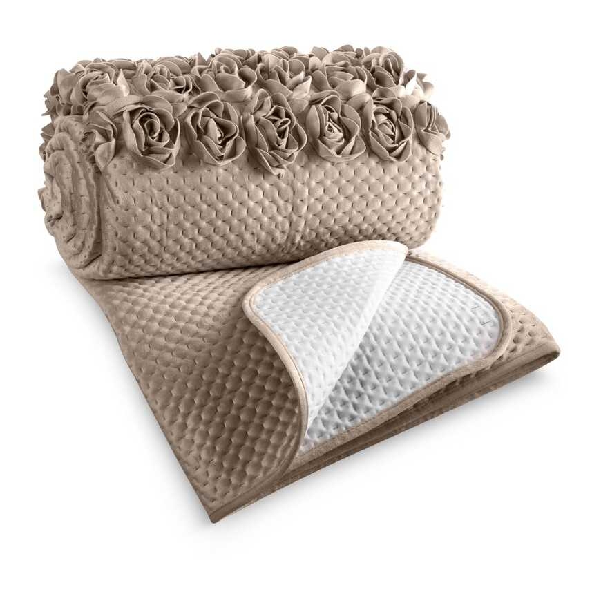 Eurofirany MH/CHON/ROŽĒS 170X210 Gaiši Bežs Gultas Pārvalks – 2