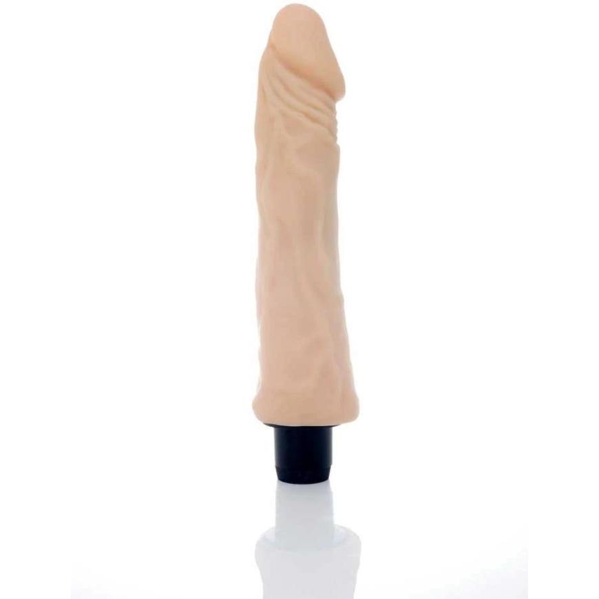 B sērijas Weather Reālistisks seksa vibrators, lielas asinsvadi, ādas krāsa, 23 cm