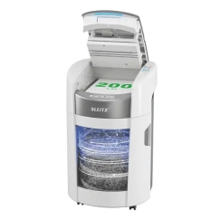 Leitz IQ OptiMax Autofeed Small Office 200 P4 Cross Cut Paper Shredder
