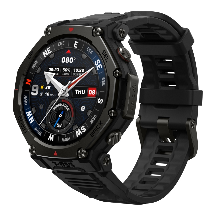 Amazfit T-rex 3 Pro 3,35 cm (1.32") AMOLED 44 mm Digitāls 466 x 466 pikseļi Skārienjūtīgais ekrāns M