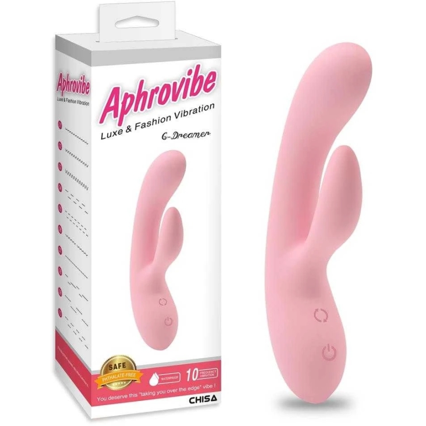 Aphrovibe Aprovibe Вибратор Заяц с клиническим стимулятором 20 см 10 режимов