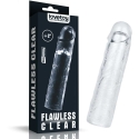 Lovetoy Caurspīdīga silikona dzimumlocekļa uzvalks 19 cm Lovetoy Caurspīdīga silikona dzimumlocekļa uzvalks 19 cm