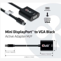 CLUB3D MiniDisplayPort™ to VGA Black Active Adapter M/F CLUB3D MiniDisplayPort™ to VGA Black Active Adapter M/F