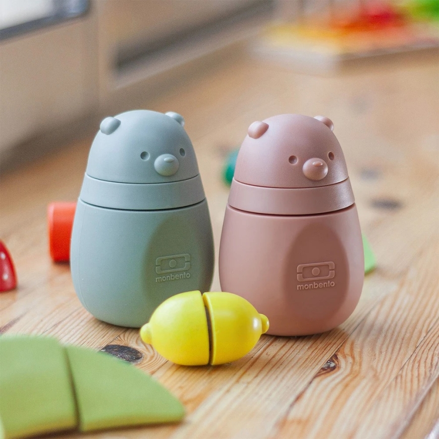 Monbento silikonowe tubki na musy vaikams Yummy 150 ml 2 vnt. žalia/rožinė – 2