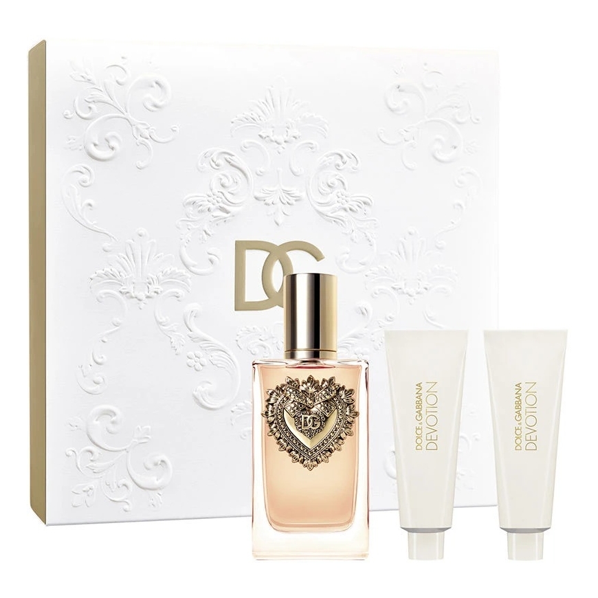 Rinkinys moterims Dolce & Gabbana Devotion (EDP 100 ml, dušo gelis 50 ml, kūno losjonas 50 ml) – 2