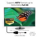 CLUB3D CAC-1302 video cable adapter 0.5 m HDMI Type A (Standard) VGA (D-Sub) Black
