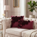 Eurofirany CHP/FLORES/1 45X45 burgundi