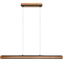 Trio Deacon Pendant Light, 5000 lm, 2700/4000/6500 K, LED 42 W, 110 cm, black/wood Trio Deacon Pendant Light, 5000 lm, 2700/4000/6500 K, LED 42 W, 110 cm, black/wood