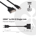 CLUB3D HDMI to DVI Single Link Passive Adapter CLUB3D HDMI to DVI Single Link Passive Adapter