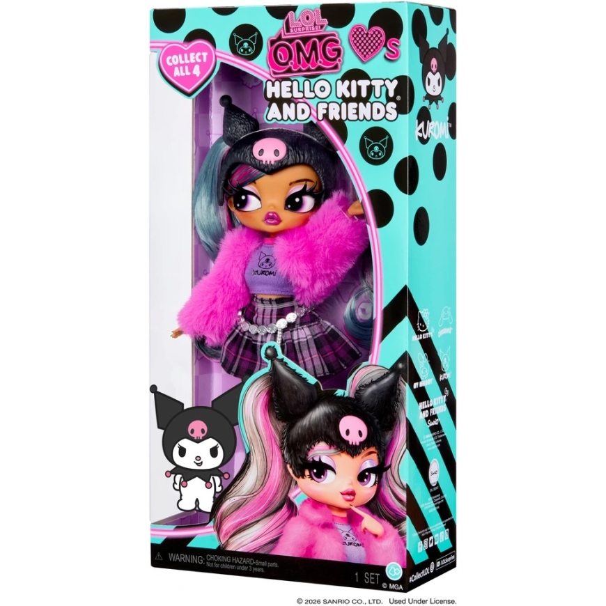 MGA L.O.L Surprise O.M.G кукла Kuromi Hello Kitty и друзья 249894-EUC – 3