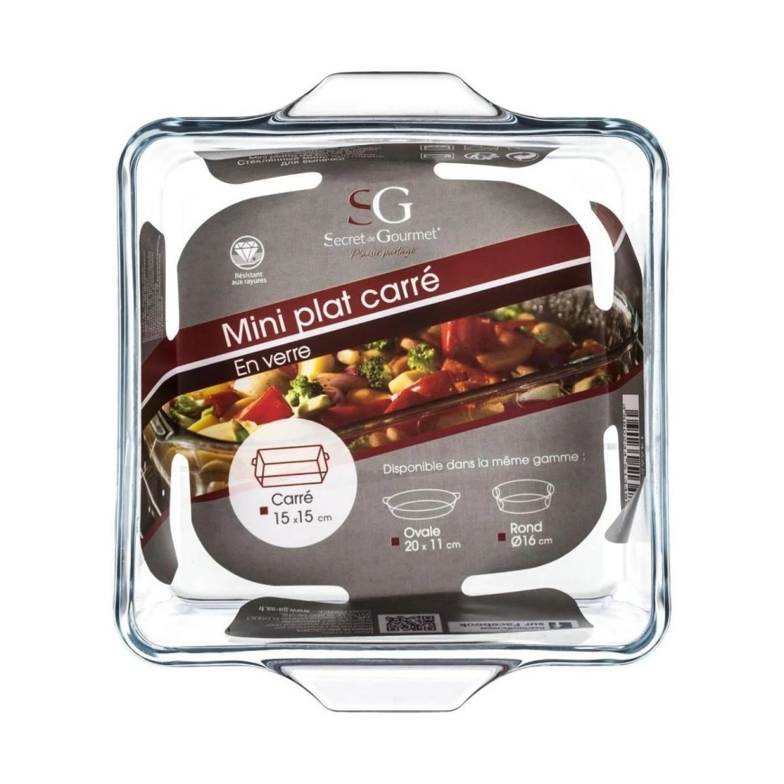 Secret De Gourmet MINI klaasist kuumuskindel anum, 13 x 13 cm – 3
