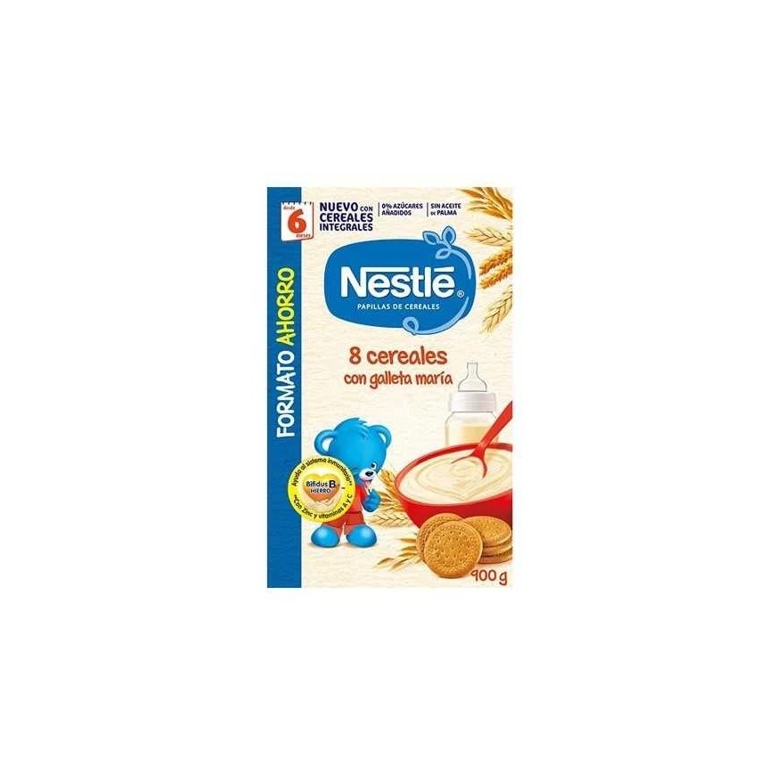 Каша Nestle 8 хлопьев с печеньем Мэри 900г