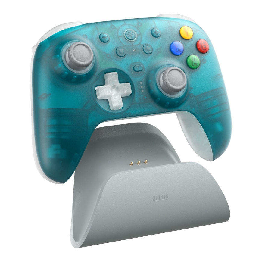 8BitDo Ultimate 2 bezvadu 2.4G peliohjain, Clear Blue – 4