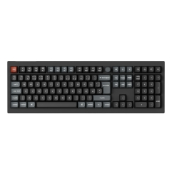 Keychron V6 Ultra 100% 8K Tri-Mode K POM Red bezvadu mehāniskā tastatūra, melna