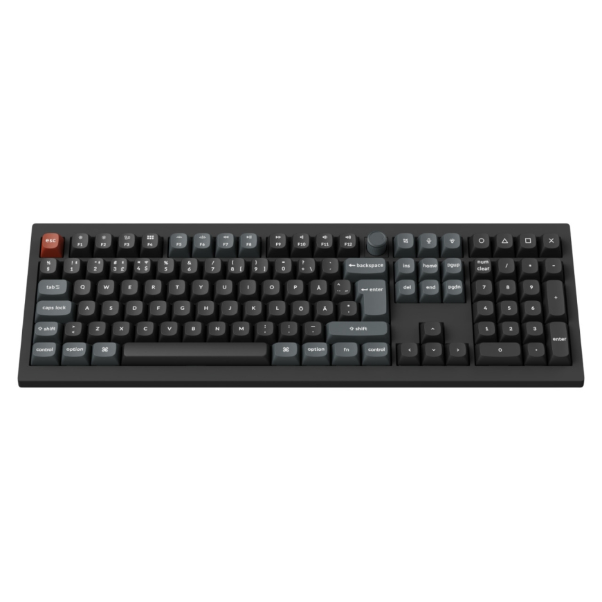 Keychron V6 Ultra 100% 8K Tri-Mode K POM Red juhtmeta mekaniline klaviatuur, must – 2