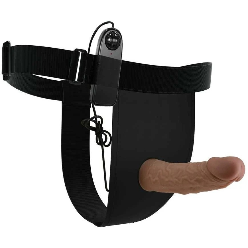 PRETTY LOVE – DIRŽŲ TRIUKŠČIAI – 6,8 collu "Dildo" vibrācija "Draven Strap-On" – 2