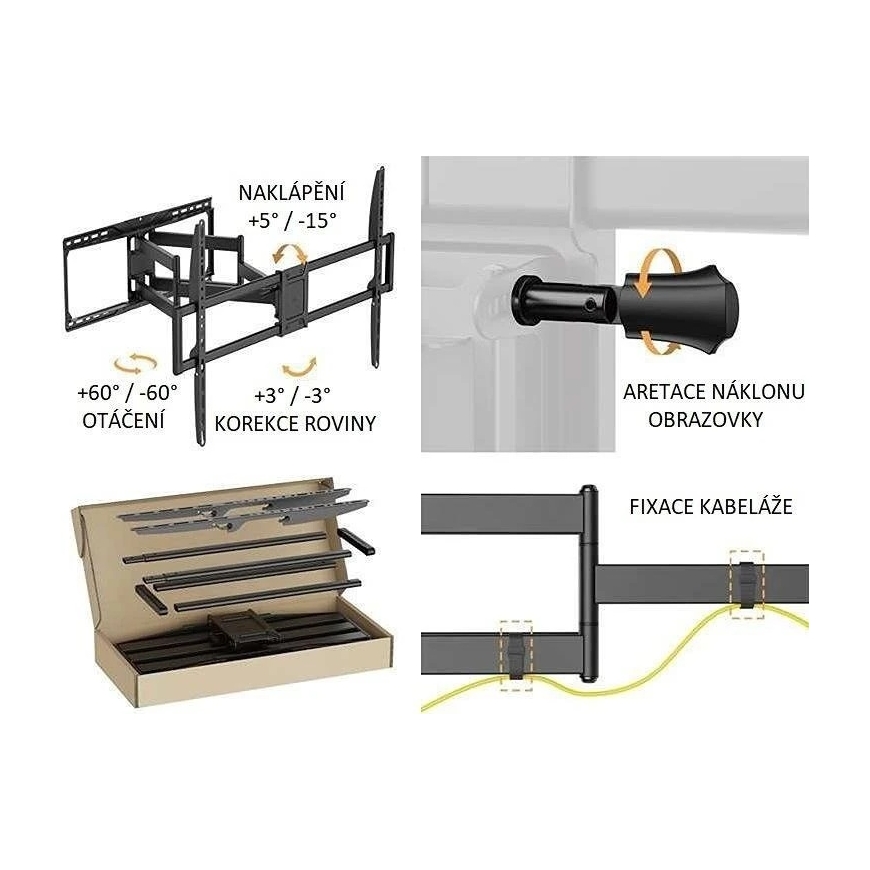 Fiber Mounts Adjustable TV Stand for Fiber Optics (FM81) – 3
