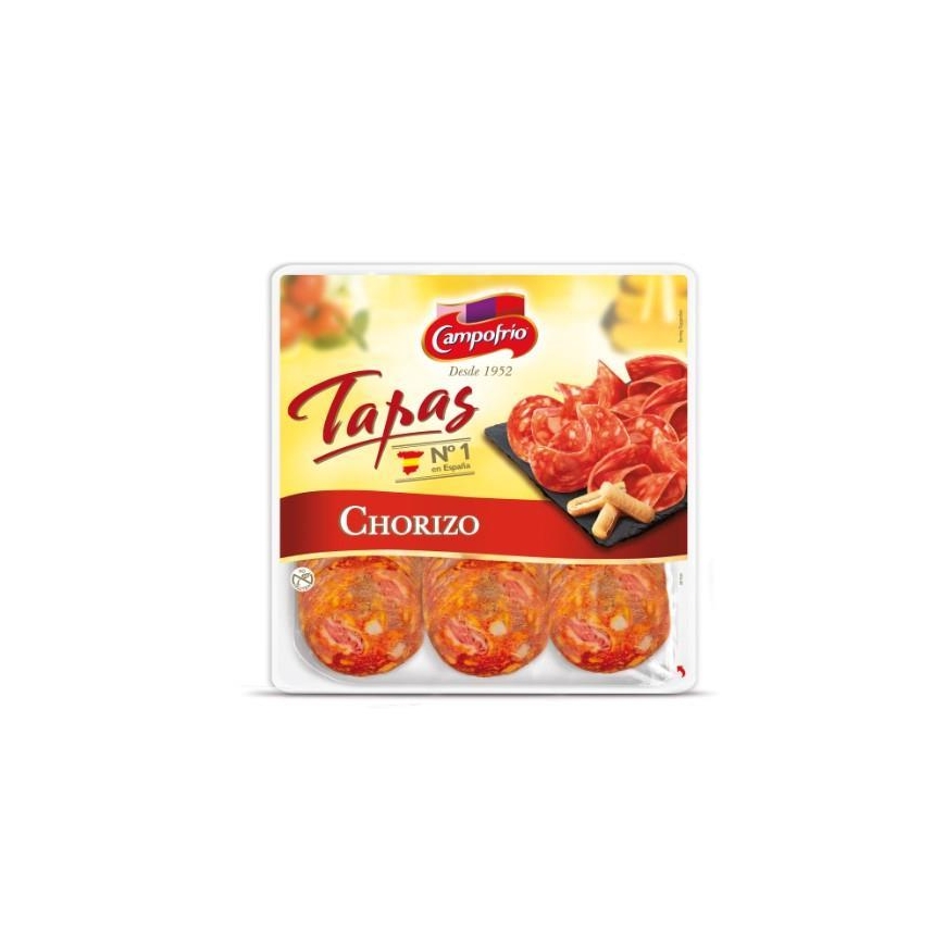 Вяленая колбаса CAMPOFRIO, Чоризо, нарезанная, I сорт, 300г