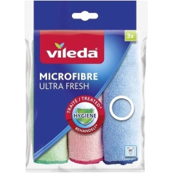 VILEDA Ultra Fresh mikrošķiedras antibakteriālās drānas, 3 gab.