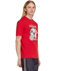 Vyriški marškinėliai adidas FC Bayern Muenchen Seasonal Graphic raudona KG2586 (S)