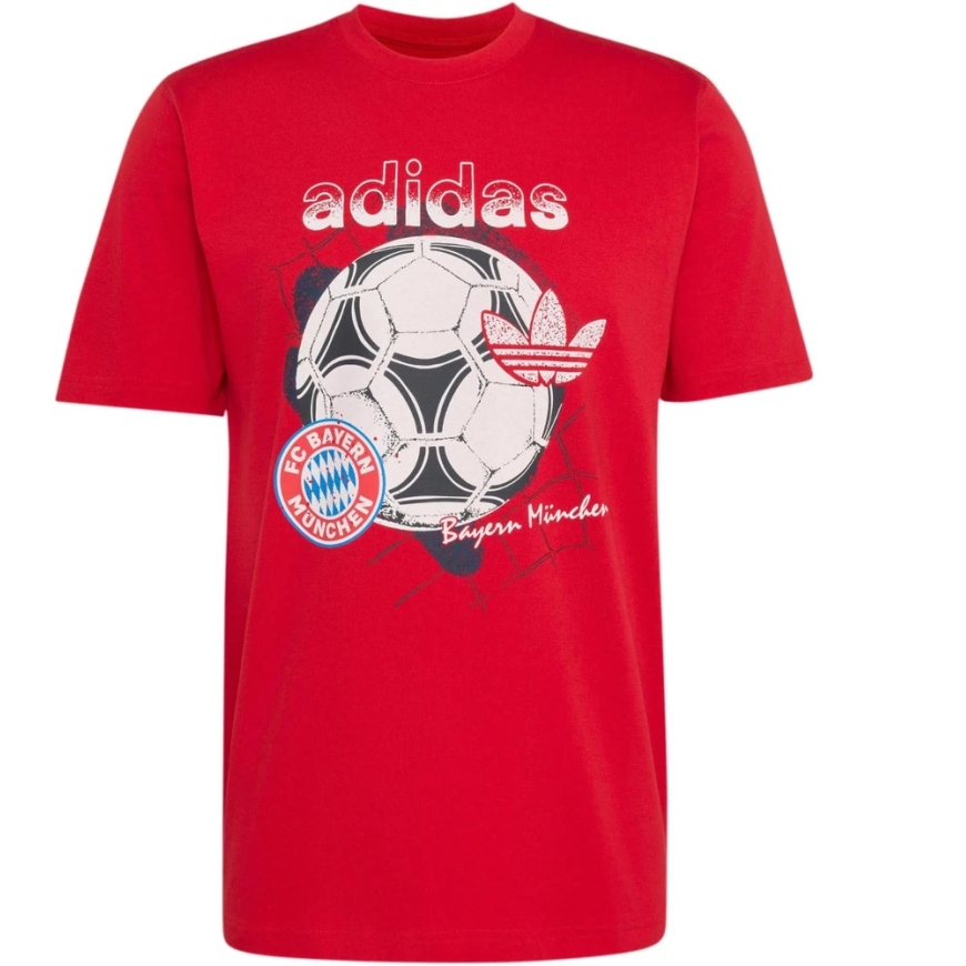 Vyriški marškinėliai adidas FC Bayern Muenchen Seasonal Graphic raudona KG2586 (S) – 2