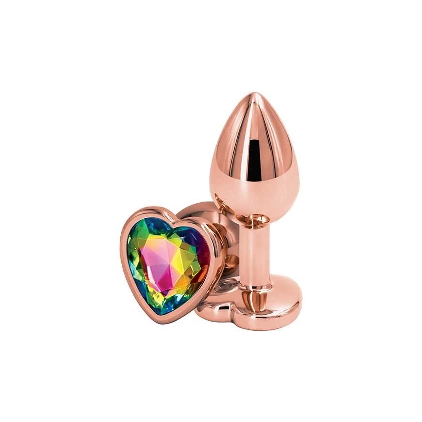 Ns novelties GALINĖ TURTAS ROSE GOLD HEART S RAINBOW