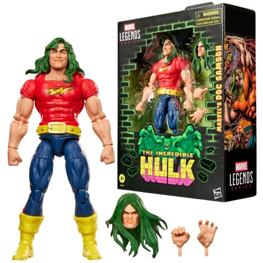 Hasbro Marvel Legends seeria Näljakas Hulk Marveli DOC Samsoni kuju 15 cm