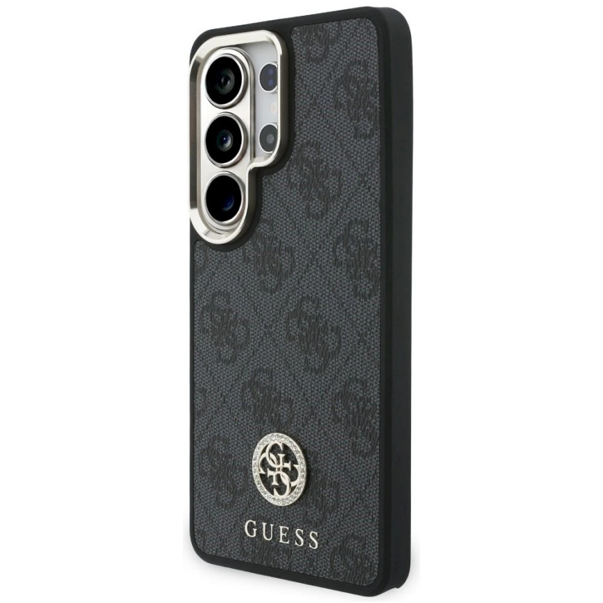 Guess 4G Big Rhinestone Triangle Strap MagSafe -kuori Samsung Galaxy S26 Ultra:lle, musta väri – 3