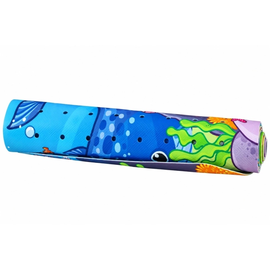 Lean Toys Libisemisvastane vannimatiga, mitmevärviline, 100 × 40 cm – 5