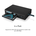 ICY BOX IB-CR401-C3 card reader USB 3.2 Gen 1 (3.1 Gen 1) Type-C Black ICY BOX IB-CR401-C3 card reader USB 3.2 Gen 1 (3.1 Gen 1) Type-C Black