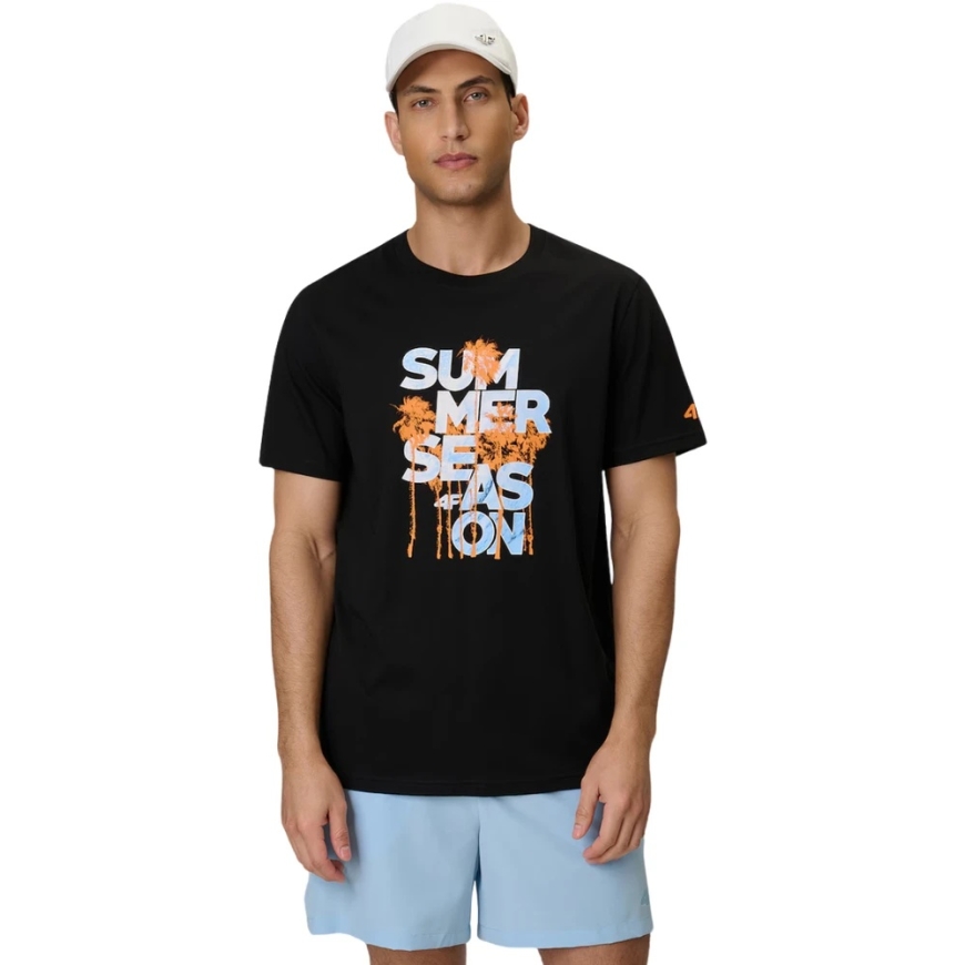 Men's T-shirt 4F M2784 dark black 4FWSS26TTSHM2784 20S (S)