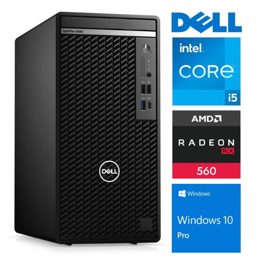 DELL 5080 Torni i5-10500 32GB 512SSD M.2 NVME + 2TB RX560 4GB WIN11Pro