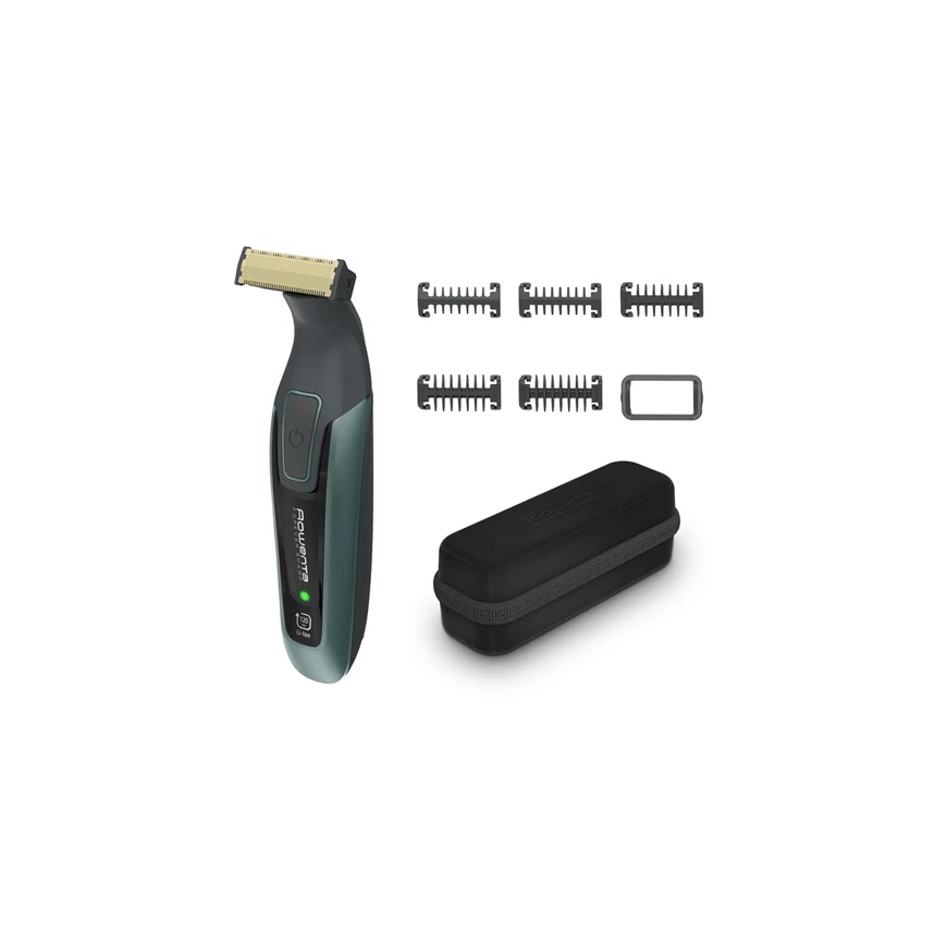 Rowenta habeme trimmer | TN6044E0 | Juhtmeta | Pikkuse seadistused 6 | Märg ja kuiv raseerimine | Must/ roheline – 2