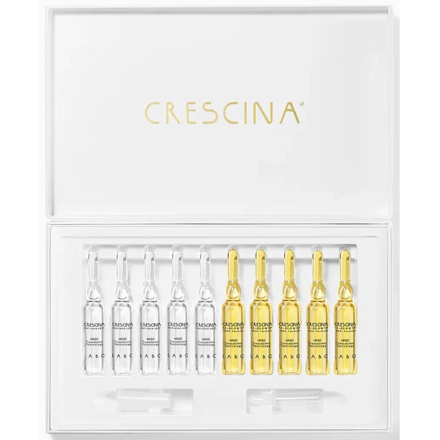 Labo Crescina Transdermic HFSC 500 Hair Growth Stimulation Ampoules, Scalp Serum for Men 10 + 10 pcs 3.5 ml – 4
