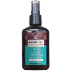 Arganicare 10 in 1 Arganiöljy & Shea-voima Hiusten jättöbalmi Sprays Suojaava ja Pehmentävä sekä Silottava, 150 ml