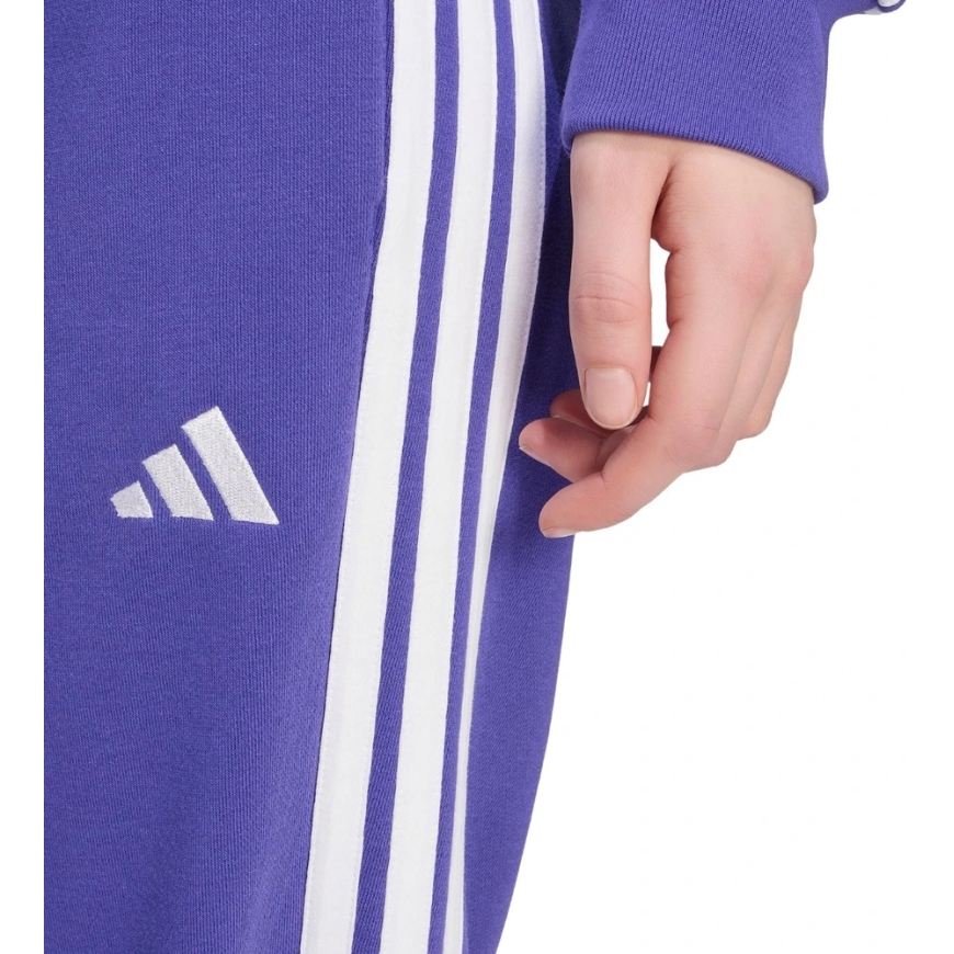 adidas Essentials 3-Stripes French Terry Cuffed Pants for Women Purple KF8340 (S) – 3