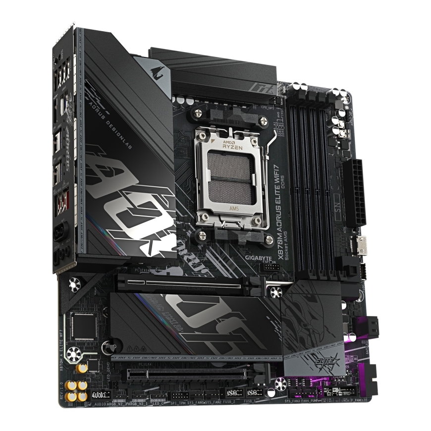 GIGABYTE X870M AORUS ELITE WIFI7 AMD X870 Protsessoripesa AM5 Mikro ATX – 4
