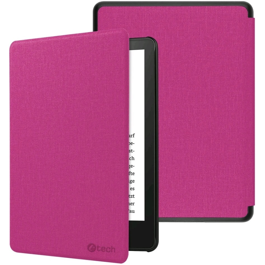 C-Tech C-TECH Protect -kotelo Amazon Kindle PAPERWHITE 2024/COLORSOFT, WAKE/SLEEP-toiminto, kovakantinen, vaaleanpunainen – 2