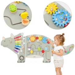 Viga Toys VIGA triceratops aktivitāšu sienas paneļi no 18 mēnešiem.