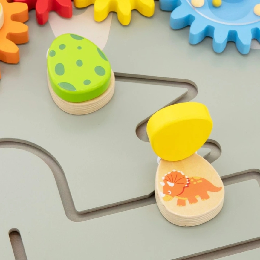 Viga Toys VIGA трицератопс настенная панель активности с 18 месяцев. – 4