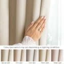 Krēmveida aizkars ar cilpām AmeliaHome 140 × 280 cm
