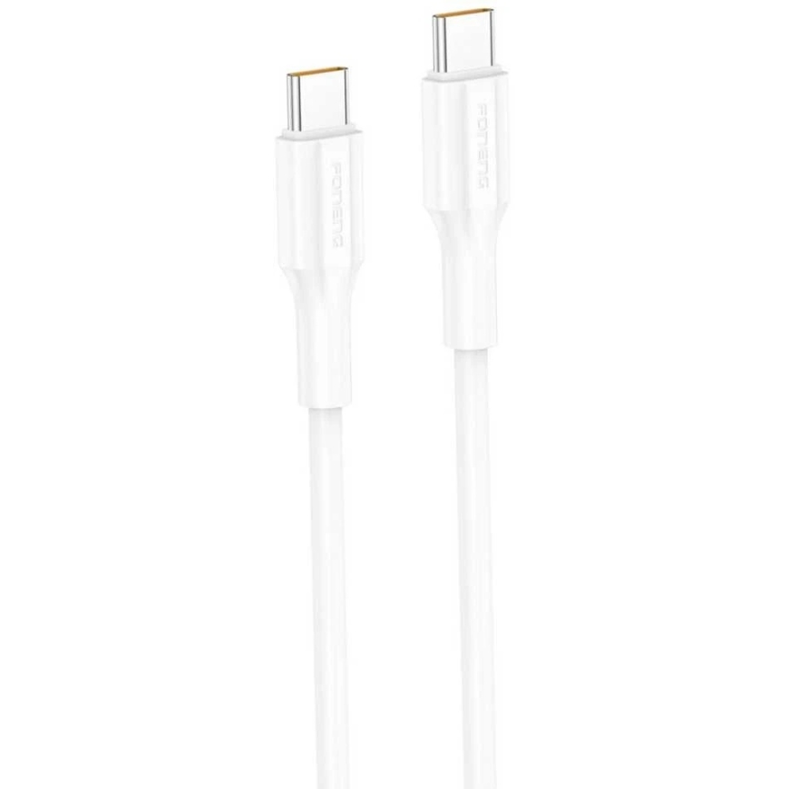 Foneng XS01 60W USB-C į USB-C laidas, 1m (baltas) – 3