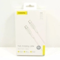 Foneng XS01 60W USB-C to USB-C Cable, 1m (White)