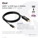 CLUB3D CAC-1334 videokaapeli-adapteri 1,8 m HDMI-tyyppi A (vakio) USB Type-C Musta CLUB3D CAC-1334 videokaapeli-adapteri 1,8 m HDMI-tyyppi A (vakio) USB Type-C Musta