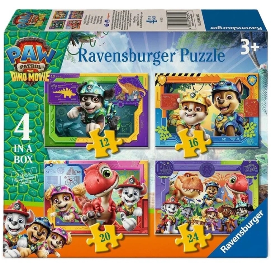 Пазл Ravensburger Paw Patrol Динофильм 12-16-20-24шт